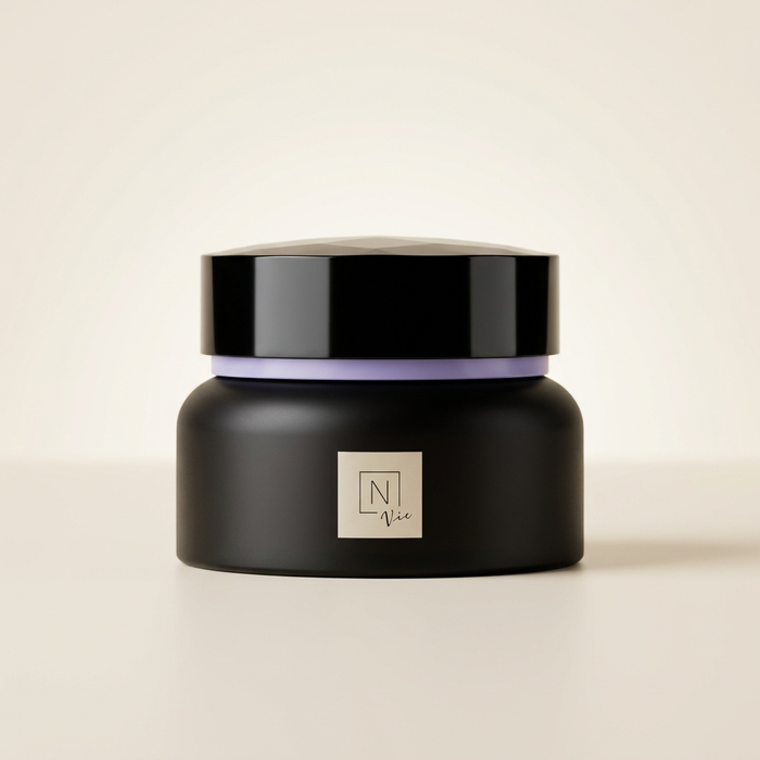 N organic Vie Hyalup Lift Cream 47g amber glass jar, premium Japanese firming and aging-care moisturizer.