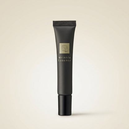 N organic Vie Wrinkle Pack Essence 15g tube with silver tip, luxury Japanese targeted line-smoothing serum.