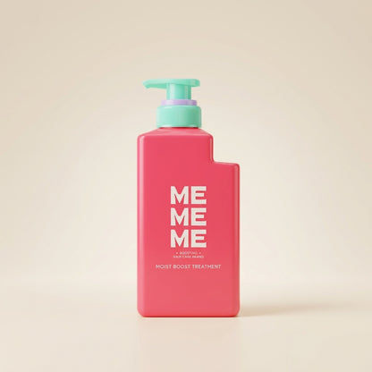MEMEME Moist Boost Treatment 400ml elegant pump bottle, luxury Japanese moisturizing hair conditioner.