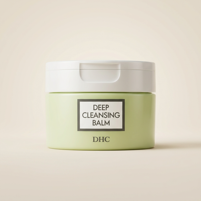 DHC Deep Cleansing Balm 90g tub, premium Japanese olive-oil based makeup removing balm.
