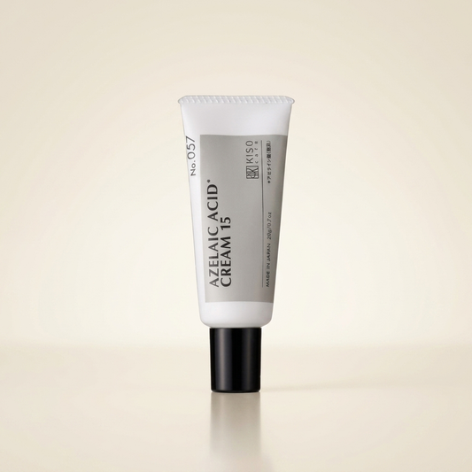 KISO Kisocare Azelaic Acid Cream 15% 20g minimalist aluminum tube, Japanese clinical balanced anti-blemish and redness correction treatment cream.
